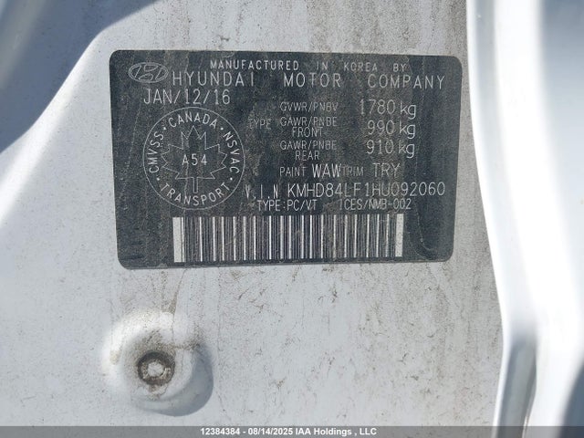 KMHD84LF1HU092060 Hyundai Elantra