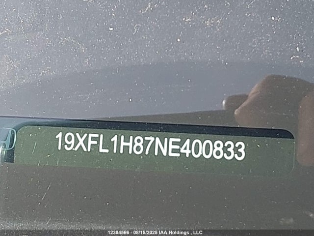 19XFL1H87NE400833 Honda Civic Sport/sport Touring