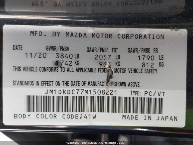 Mazda pe 2021 JM1DKDC77M1508221 Image 19