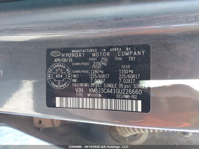 Hyundai 2016 2016 KM8J3CA41GU226660 Image 17