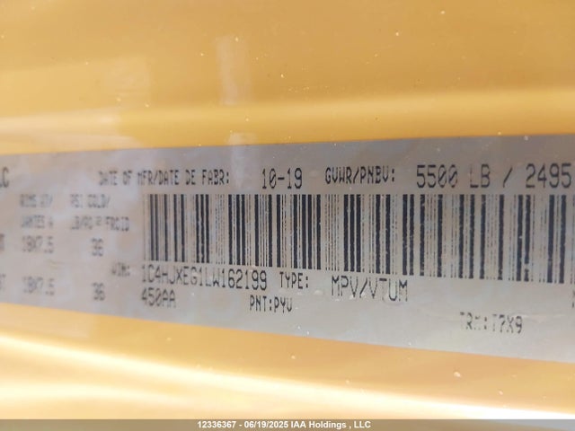 1C4HJXEG1LW162199 Jeep Wrangler