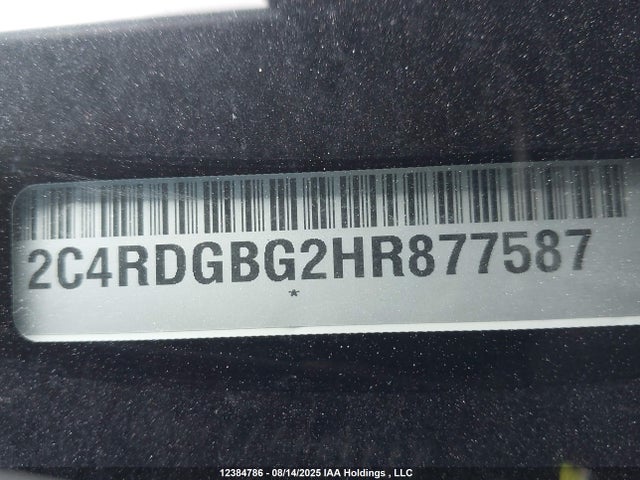 2C4RDGBG2HR877587 Dodge 2017