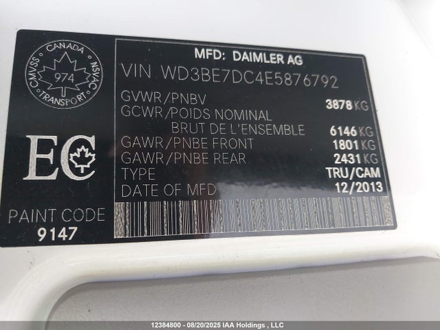 WD3BE7DC4E5876792 Mercedes-Benz mg3+mh5 (epa/14)
