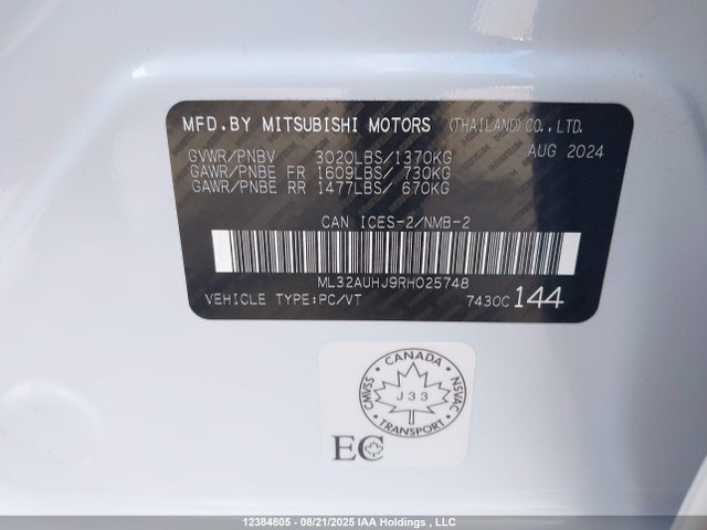 ML32AUHJ9RH025748 Mitsubishi mivec