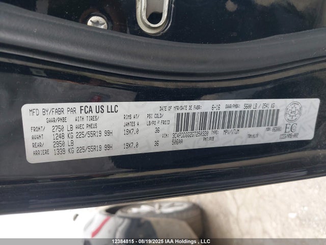 3C4PDDGG2GT250320 Dodge Journey