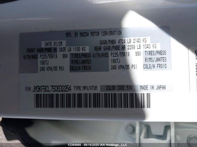 JM3KFBCL7S0632254 Mazda py