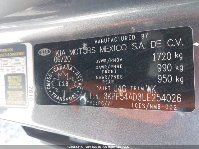 KIA mpi nu 2020 3KPF54AD3LE254026 Image 19