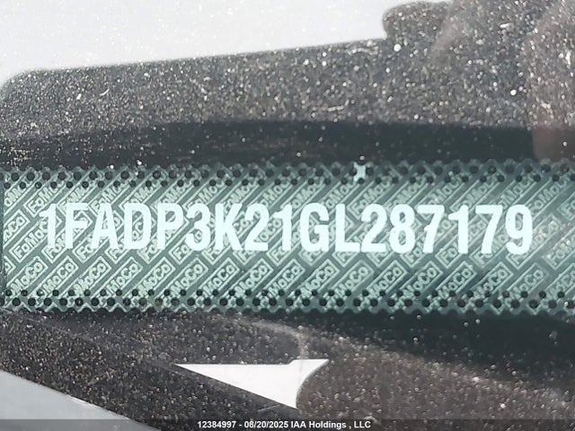 Aukcja sprzedaży 2016 Ford Focus Se, vin: 1FADP3K21GL287179, numer aukcji: 12384997