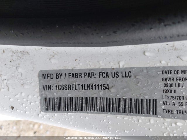 RAM 2020 2020 1C6SRFLT1LN411154 Image 9