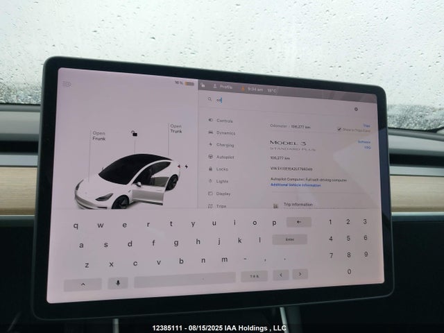 5YJ3E1EA2LF798349 Tesla MODEL 3