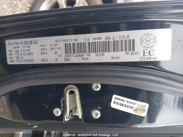RAM 1500 2018 1C6RR7VT5JS306004 Image 9