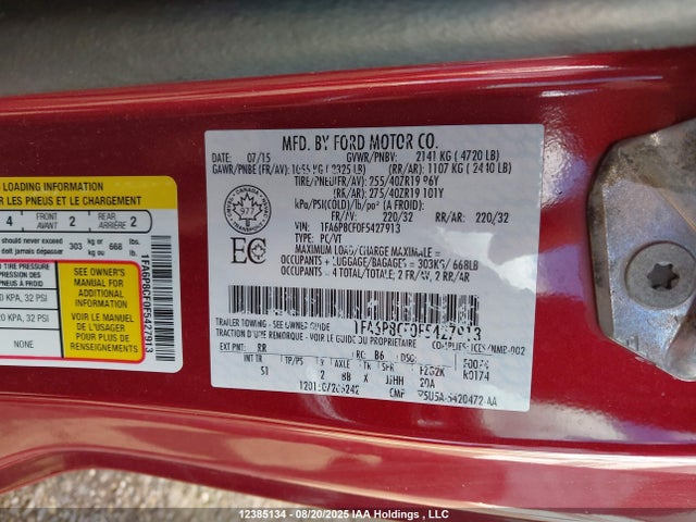 Ford 2015 2015 1FA6P8CF0F5427913 Image 9