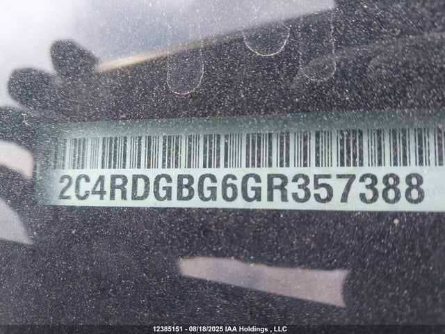 2C4RDGBG6GR357388 Dodge Grand Caravan