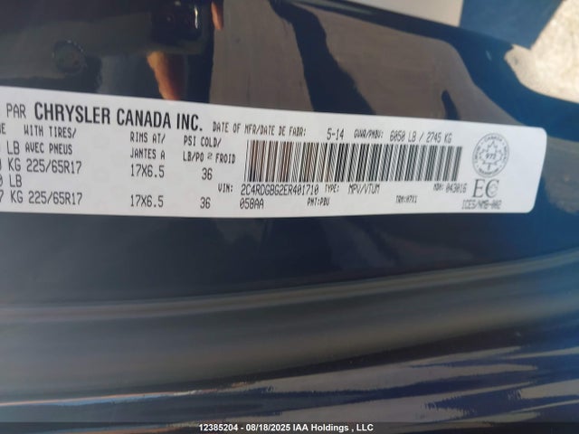 2C4RDGBG2ER401710 Dodge 2014