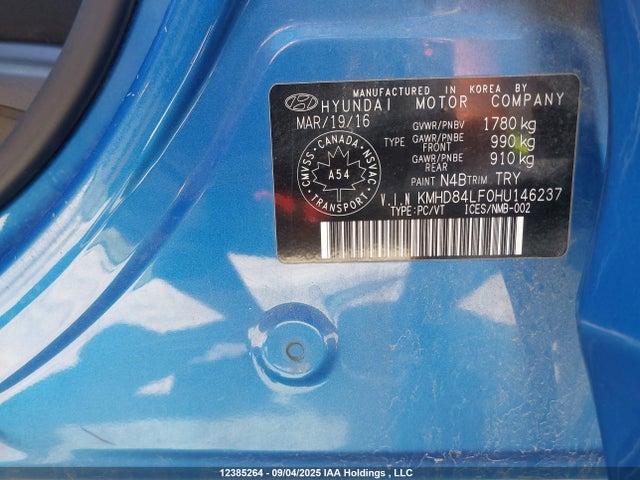 Hyundai Elantra 2017 KMHD84LF0HU146237 Image 9