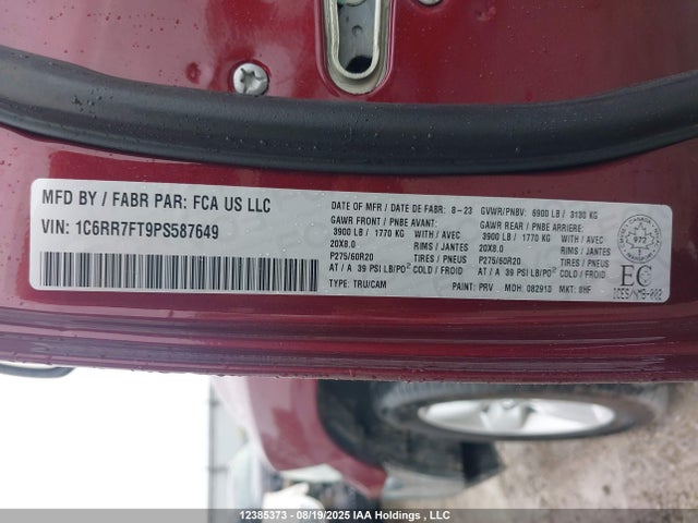 Dodge 2023 2023 1C6RR7FT9PS587649 Image 9