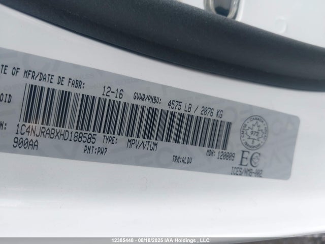1C4NJRABXHD188585 Jeep Patriot