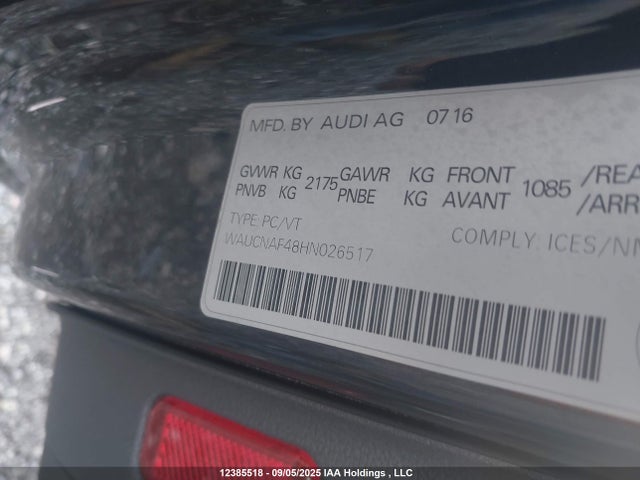 WAUCNAF48HN026517 Audi A4