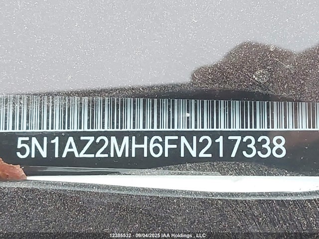 5N1AZ2MH6FN217338 Nissan 2015