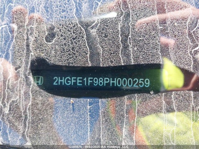 2HGFE1F98PH000259 Honda l15b7