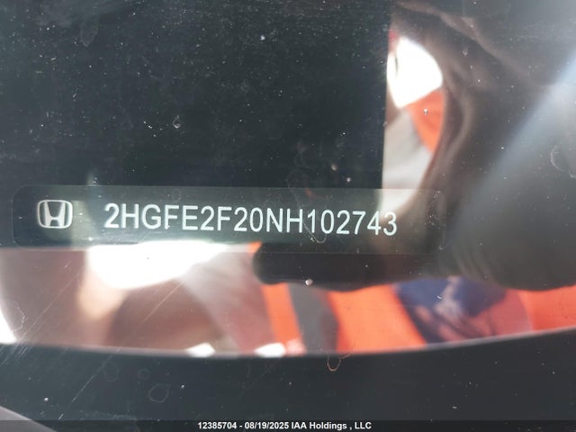 Honda k20c2 2022 2HGFE2F20NH102743 Image 19