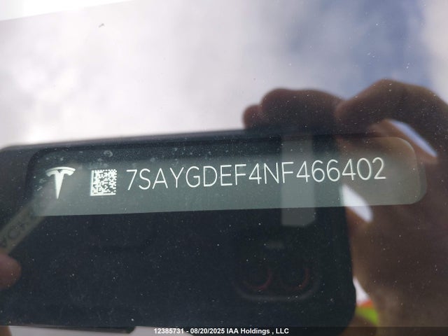 7SAYGDEF4NF466402 Tesla Model Y