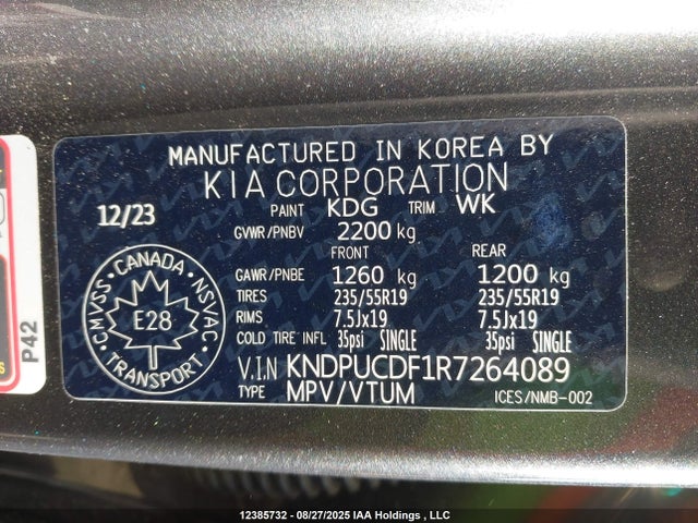Продаж на аукціоні авто 2024 Kia Sportage Lx, vin: KNDPUCDF1R7264089, номер лоту: 12385732