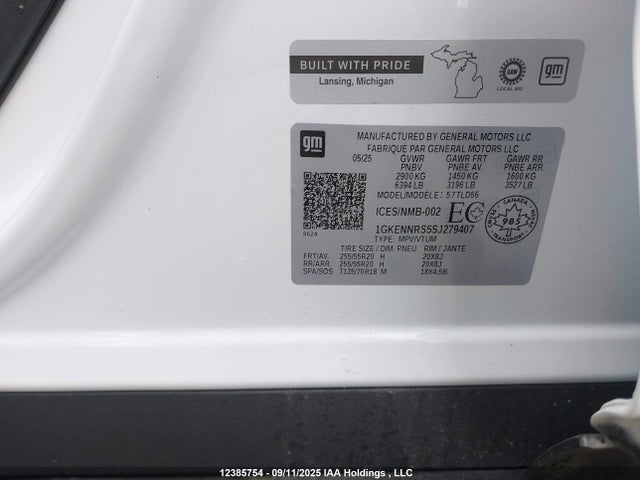1GKENNRS5SJ279407 GMC lk0