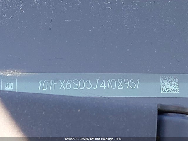 1G1FX6S03J4108931 Chevrolet BOLT EV