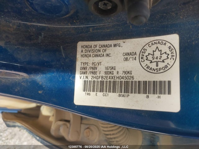 2HGFB2E4XEH045026 Honda CIVIC SEDAN
