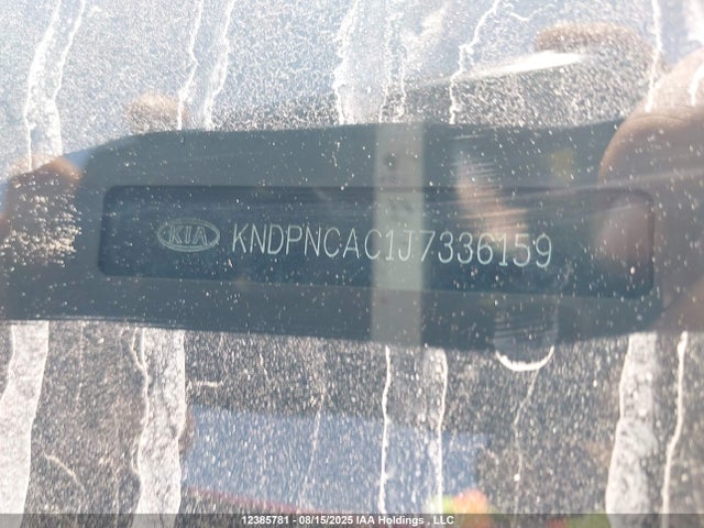 12385781 :رقم المزاد ، KNDPNCAC1J7336159 vin ، 2018 Kia Sportage Ex مزاد بيع