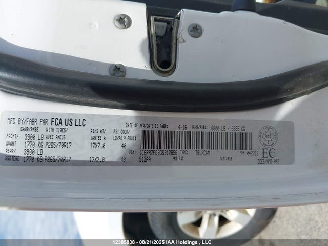 1C6RR7FG0GS312898 Dodge 1500