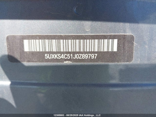 5UXKS4C51J0Z89797 BMW X5