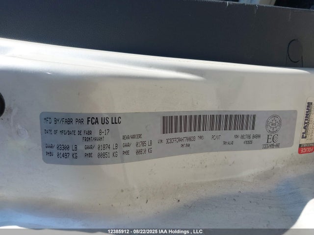 Fiat 2017 2017 3C3CFFCR4HT700633 Image 9
