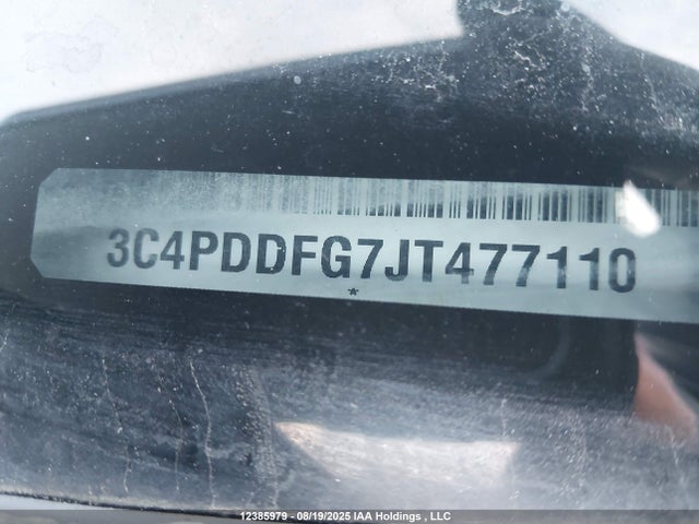 3C4PDDFG7JT477110 Dodge Journey