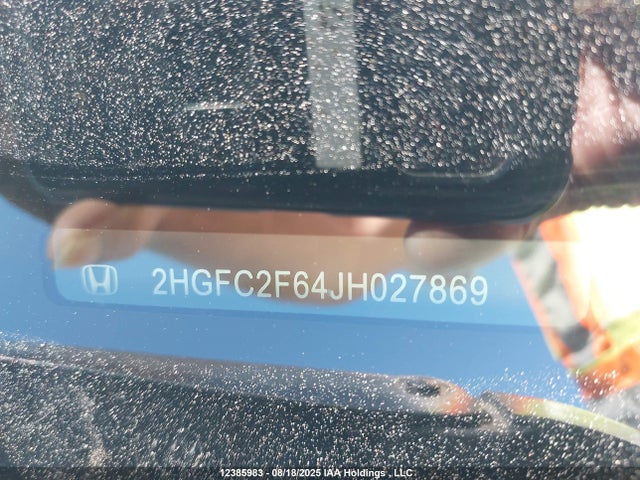 2HGFC2F64JH027869 Honda k20c2