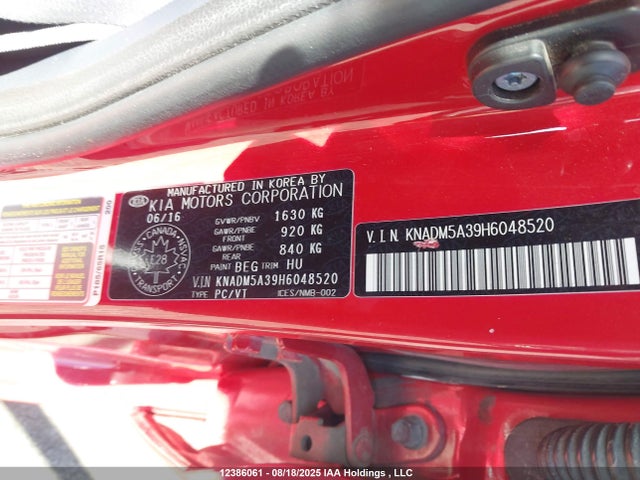 KIA Rio 2017 KNADM5A39H6048520 Image 9