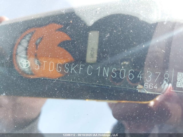 5TDGSKFC1NS064378 Toyota a25a-fxs, 5nm, 4nm