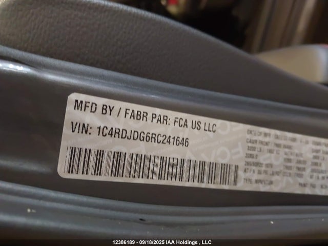 Dodge Durango 2024 1C4RDJDG6RC241646 Image 9