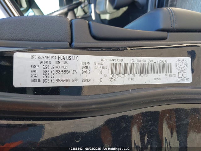 1C4RJFBG6LC281161 Jeep Grand Cherokee