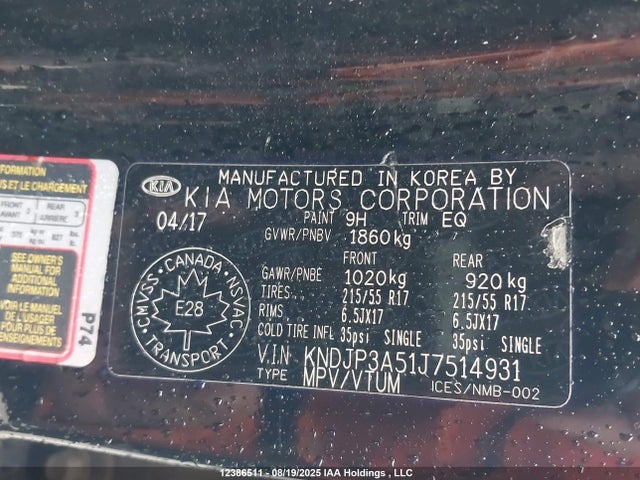 KNDJP3A51J7514931 KIA g