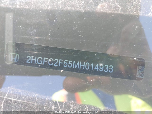 Aukcja sprzedaży 2021 Honda Civic Lx, vin: 2HGFC2F55MH014933, numer aukcji: 12386545