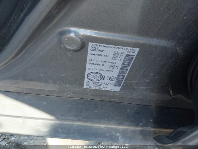 5N1AT2MV6GC845162 Nissan 2016