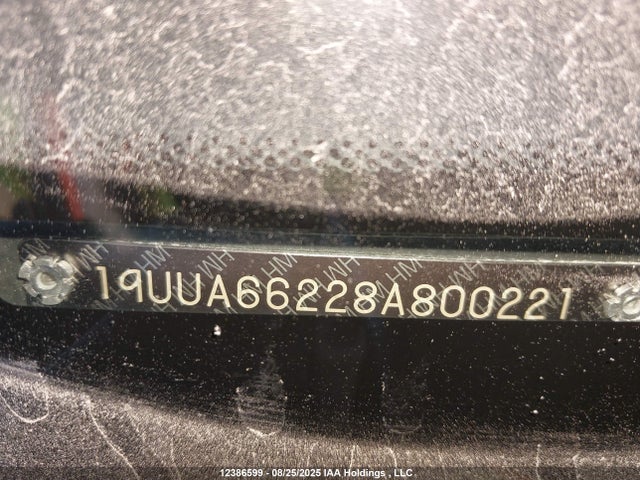 2008 Acura Tl მანქანა იყიდება აუქციონზე, vin: 19UUA66228A800221, აუქციონის ნომერი: 12386599