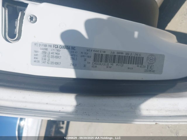 Dodge 2020 2020 2C4RDGCG6LR181192 Image 9