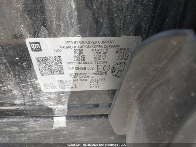 Chevrolet l3t 2023 KL79MRSL3PB083975 Image 9