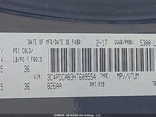 Dodge 2017 2017 3C4PDCAB3HT609554 Image 9