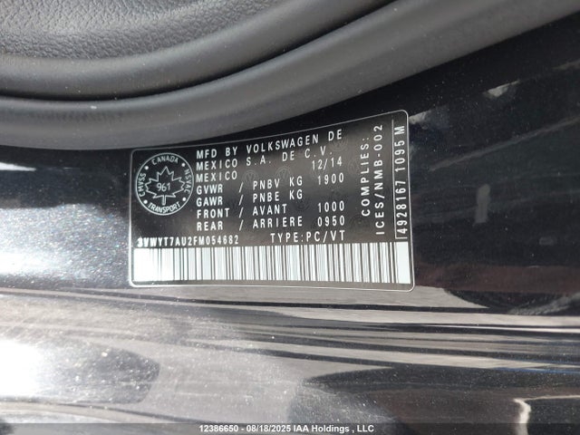 3VWYT7AU2FM054682 Volkswagen GTI