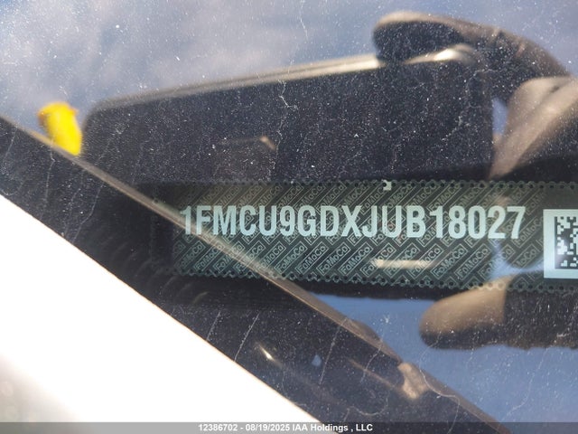 1FMCU9GDXJUB18027 Ford 1.5l gtdi sigma w/premium fuel
