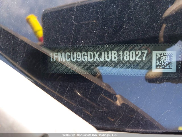 1FMCU9GDXJUB18027 Ford 1.5l gtdi sigma w/premium fuel